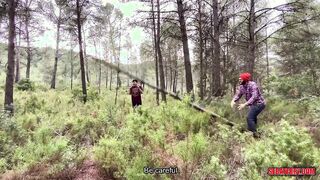 I meet a hot lumberjack in the woods and he breaks my ass