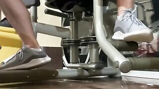 Guy Pulls out his COCK in Public GYM while others sit and workout next
