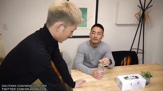 Porno interrupted by Deliveryman! He asks to watch
