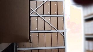 got caught while masturbating my big dick in the office archive by str8 colleague