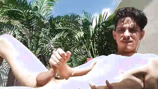 Great hot sunny winter, wanted to masturbate on the street