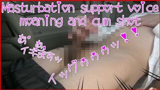 Masturbation support voice moaning and cum shot