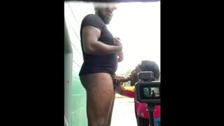 Public head/ sucking toes from a Twitter freak