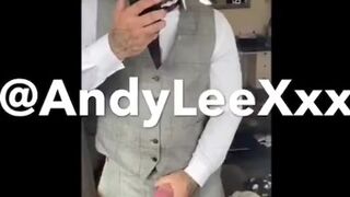 Str8 stud squirting big load in suit after friends wedding