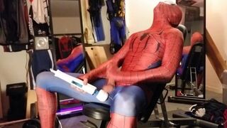 Zentai Spidey Shooting some Web