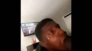 Big black balls suck