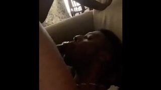 Throat goat swallow & get face fuck
