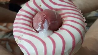 Russian student in the dorm bangs a sweet donut with a big cock