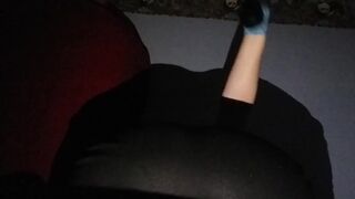 ,Spanked by Belt, Hands, and Purple Whip. Shaking Ass for Mature and Rimming Asshole