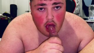 Sucking husbands cock