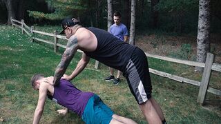 TwinkTop - 3 horny, hung guys breed their cute DILF sports coaches