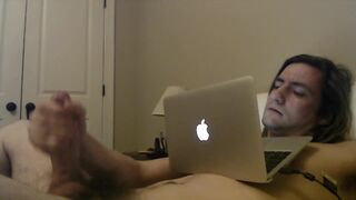 No Lube Necessary-Twink Jerks Big Dick to Porn
