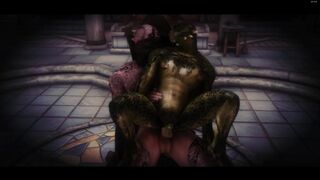 Demon Has Fun With Temple Wench