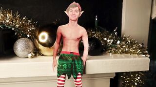 Elf on the shelf comes to live and gets horny watching master Santa porn!