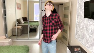 Straight Hung Hipster Cum on Sir Face /Big Cock (23cm) /Uncut /Big