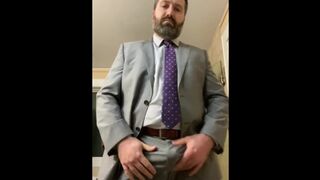 Rex Mathews Ordered to Strip from Suit Bate & Lick Cum off