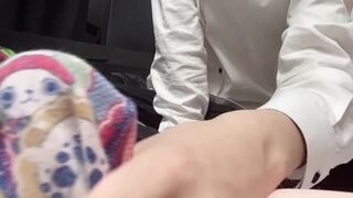 [BL] Two people who watched AV "Why are you getting up?" A