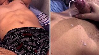 Dude Jerks Off His Friend And Brings Him To Orgasm