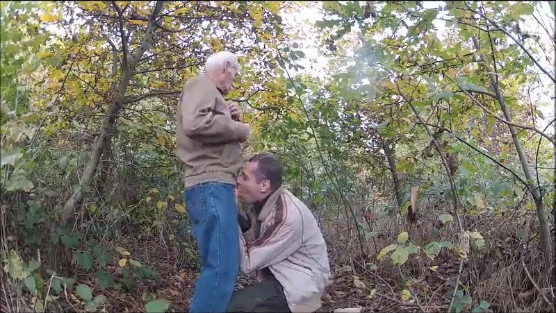 With grandpa in the woods 3