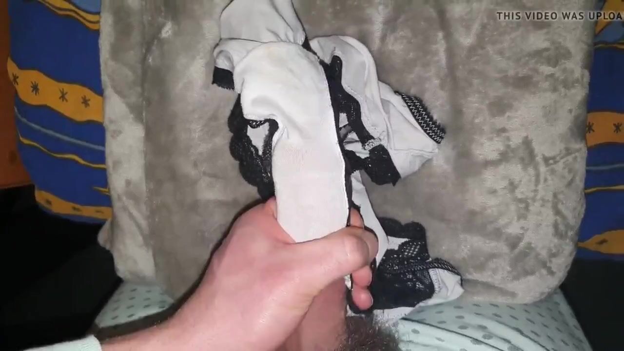 My friend's wife panties soaked by my cum