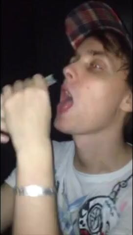 Swallowing his cum