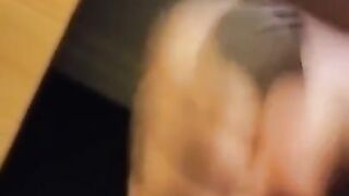 Bro Putting out his cum, irresistibly awesome, final cum out, pouring semen, Enjoyable jerk