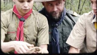 Sexy DILF Scoutmaster seduces & barebacks twink in the woods