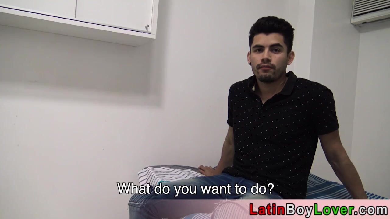Interview for amateur latin ends on cock