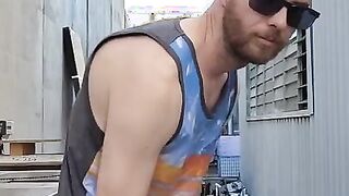 Caught wanking & cumming outdoors