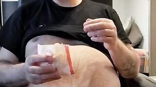 eating and masturbating