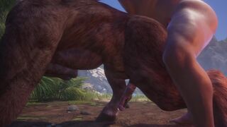 Big Muscle Bro Screws Grok Hard! Minotaur Cums A Bucket Full /