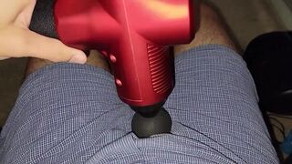 silly teen cums his shorts while moaning joi