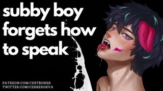 Boy slut moans like your dumb pet || NSFW ASMR and Male