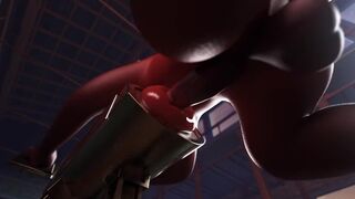 Dragon fucking a barebacking mount (Animation by crittermatic)