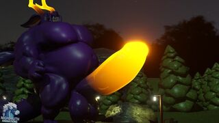 Tab Dragon's Hyper Halloween Muscle Growth Animation