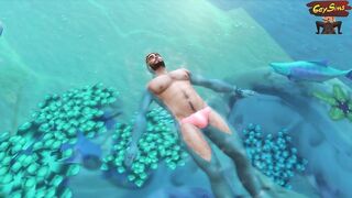 Married Sexy stranger get ass and face fucked in a nude beach