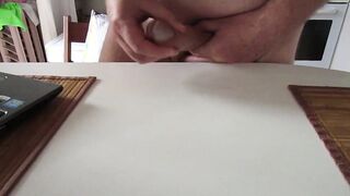 Massive Cum shot wanking while thinking of Filipino lover