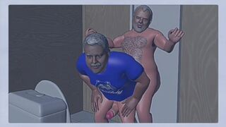Cartoon Gay Bear - Cruising in public bathrooms (chapter 0 part1) "Joseph&Thomas"