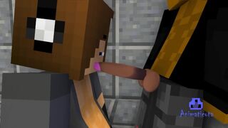 Sucking off Antonios Huge Cock | Minecraft Prison