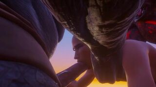 Man Gets two Huge Furry Dick [huge dicks]