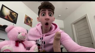 Cute Disney Cartoon Twink Sucks on a Dildo