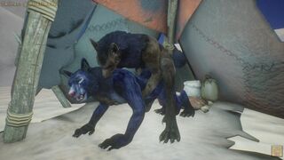 Rawn and the Grey Wolf Gay Furry