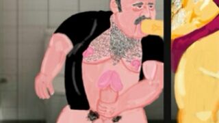 Cartoon Gaybear: Cruising in public toilets (chapter2 part4) "Joseph&Thomas"
