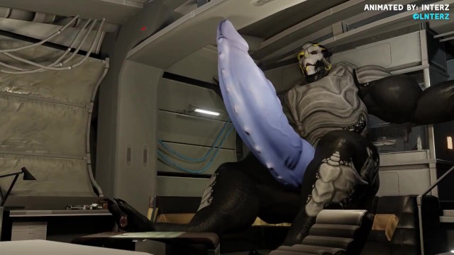 Male Turian Muscle Hyper Growth Animation
