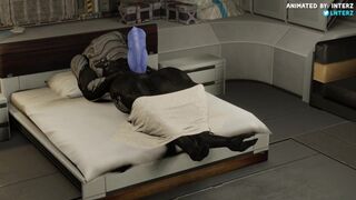 Male Turian Bed Growth Hyper Animation