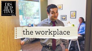 Awkward Hunk Finally Screws Boss At Work - The Office Gay Parody