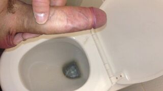 Dirty Twink is Playing with penis in public toilet