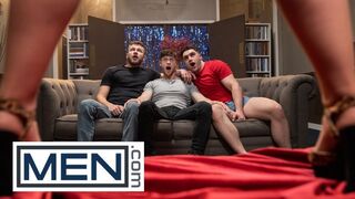 GUYS - Finn Harding Bends Bottom Chris Cool Over Then Pounds Him