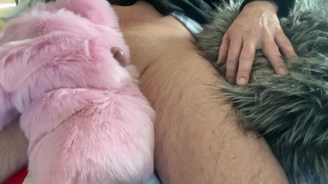 Pink Fur Masturbation