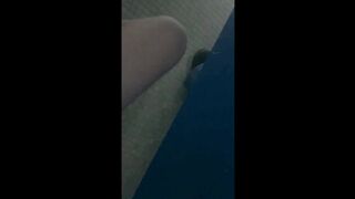 Understall College Bathroom BJ with CUM swallowed